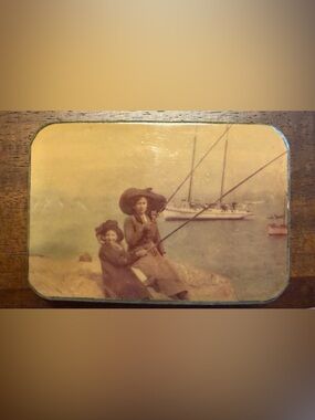 Upcycled Belt Buckle-Vintage Photo Harbor Image
